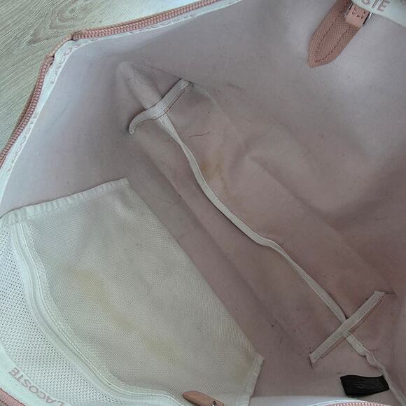 Lacoste Pink Large L.12.12 Concept Tote Shoulder Bag $110 Minimalist Casual - Picture 2 of 12